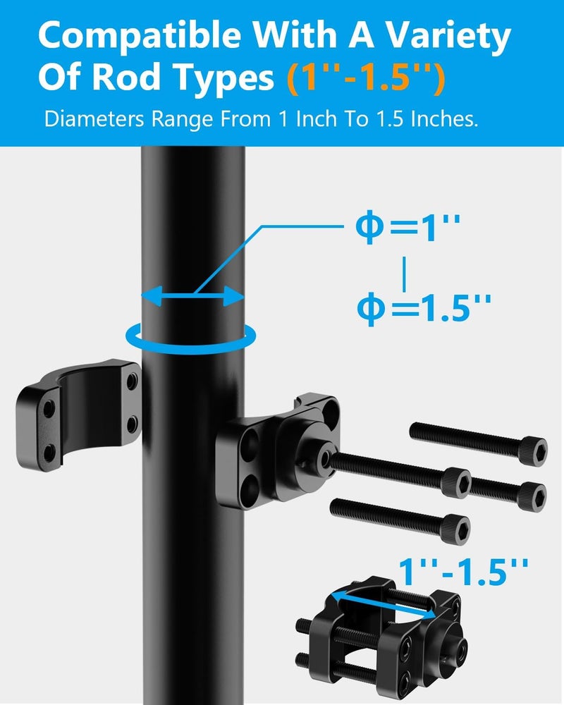 JSAHAH Aluminum Mount for Lowrance Eagle Eye 9 Sensor - Compatible with Various Rod, Easy Installation - Aluminum Alloy Material - Sturdy and Durable - Image 4